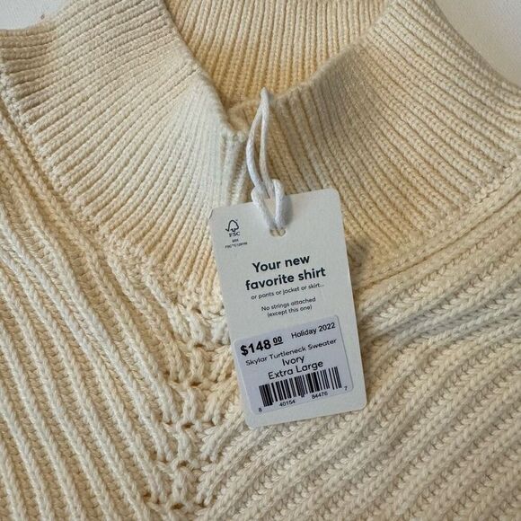 $158 Marine Layer skylar turtleneck sweater size XL m6 - Picture 5 of 6
